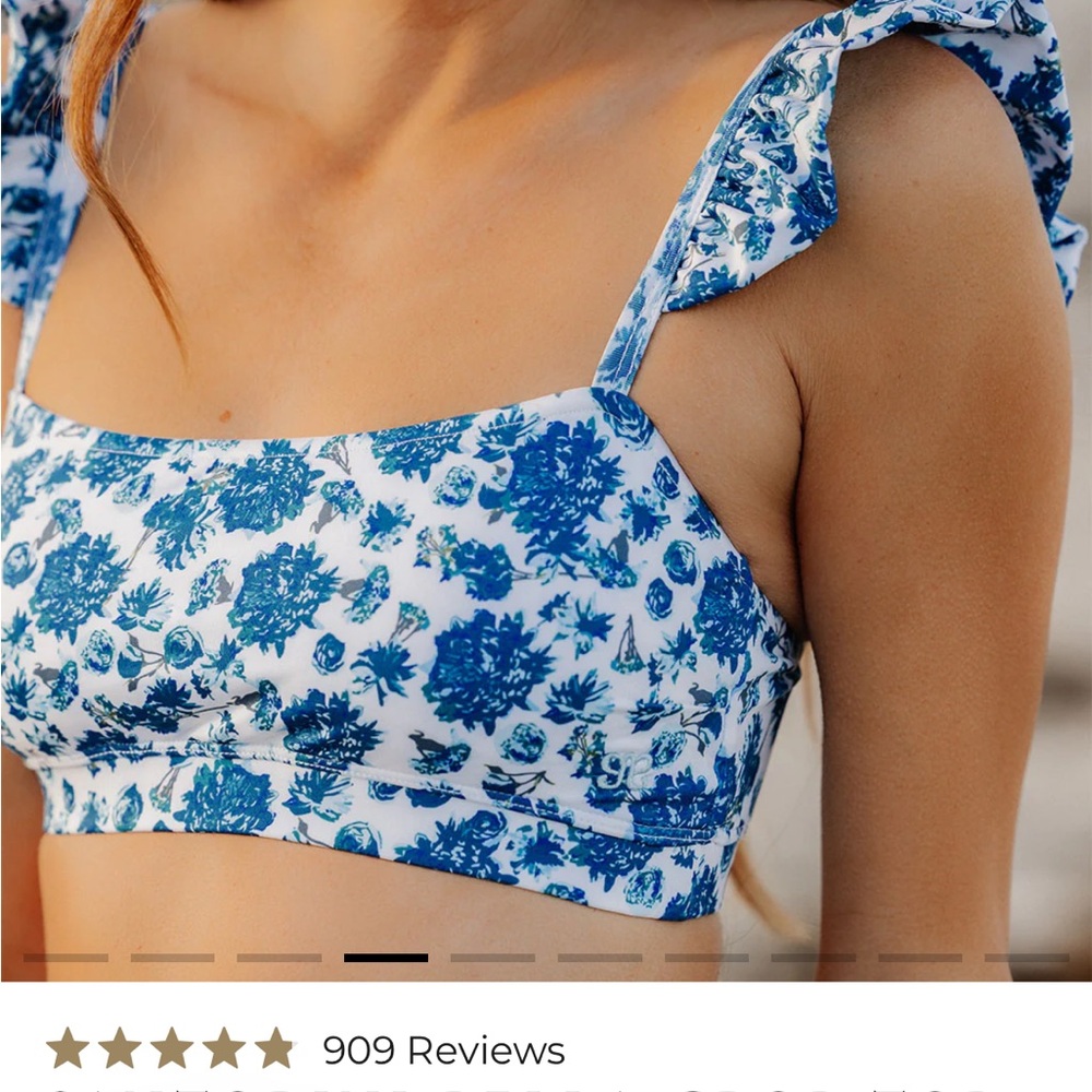NWT Albion Fit 2 piece bikini set Santorini print. Size.Small - Picture 5 of 16